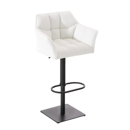 Fauteuil de bar Wooster — Similicuir · Blanc