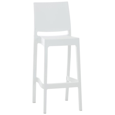 Tabouret de bar Poplar — Plastique · Blanc