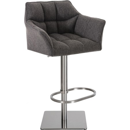 Fauteuil de bar Wooster — Tissu · Gris titane