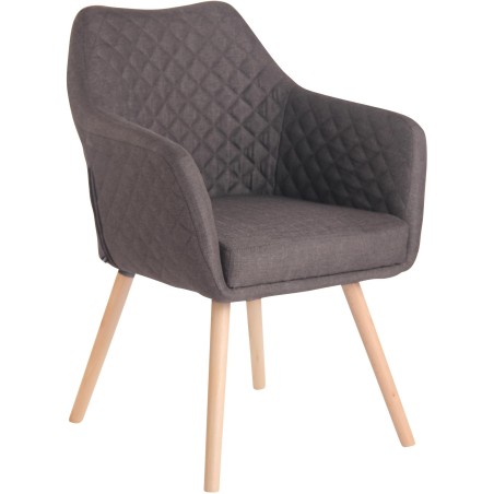 Chaise Farringdon — Tissu · Gris foncé