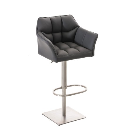 Fauteuil de bar Wooster — Similicuir · Gris