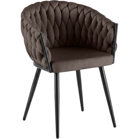 Chaise Marylebone — Velours · Marron