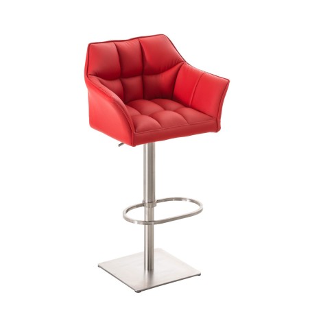 Fauteuil de bar Wooster — Similicuir · Rouge