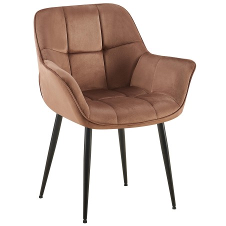 Chaise Finsbury — Velours · Marron