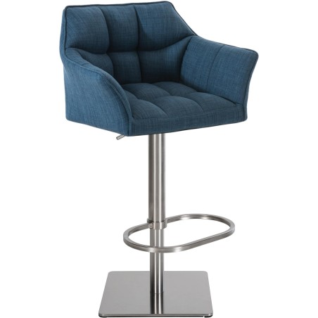 Fauteuil de bar Wooster — Tissu · Bleu