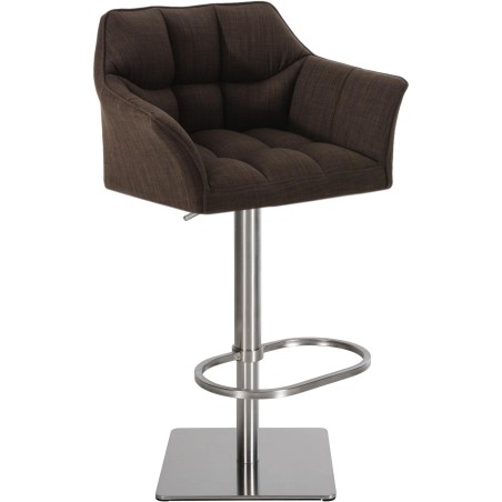 Fauteuil de bar Wooster — Tissu · Marron