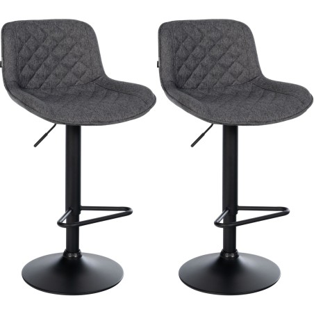 Tabourets de bar Beaver — Tissu · Noir