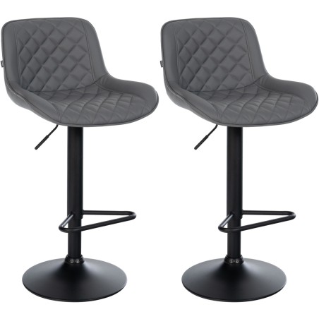Tabourets de bar Beaver — Similicuir · Gris