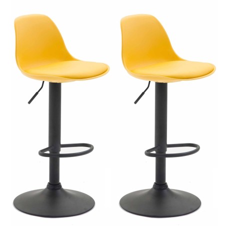 Tabourets de bar Thames — Plastique · Jaune