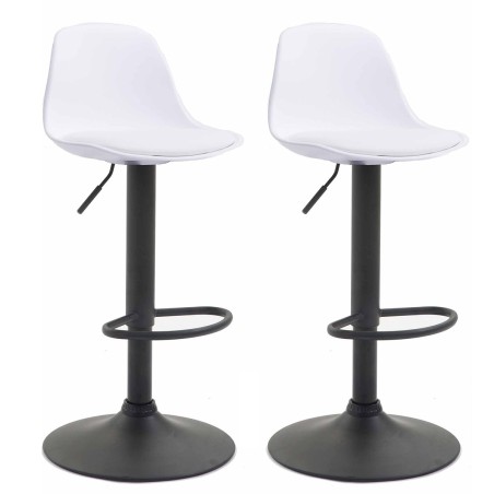 Tabourets de bar Thames — Plastique · Blanc