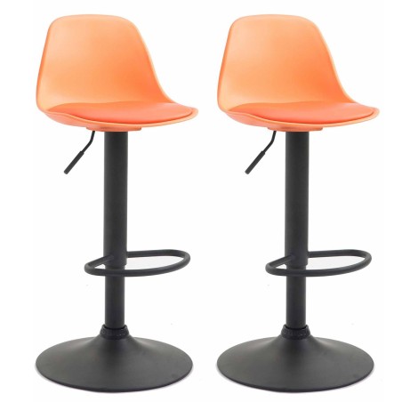 Tabourets de bar Thames — Plastique · Orange