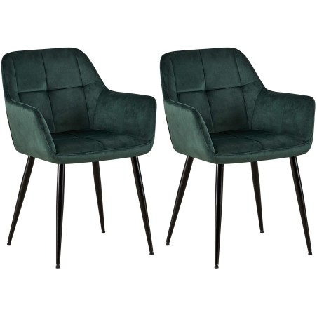 Chaises Wall — Velours · Vert