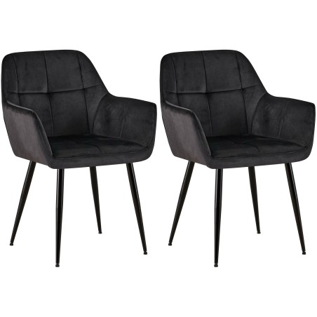 Chaises Wall — Velours · Noir
