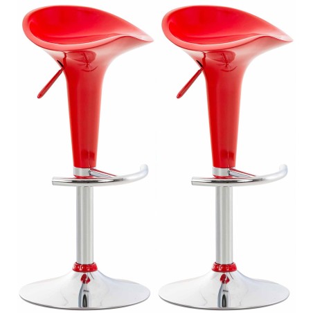 Tabourets de bar Cheapside — Plastique · Rouge