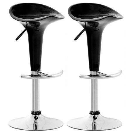 Tabourets de bar Cheapside — Plastique · Noir
