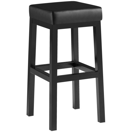 Tabouret de bar Rector — Similicuir · Noir