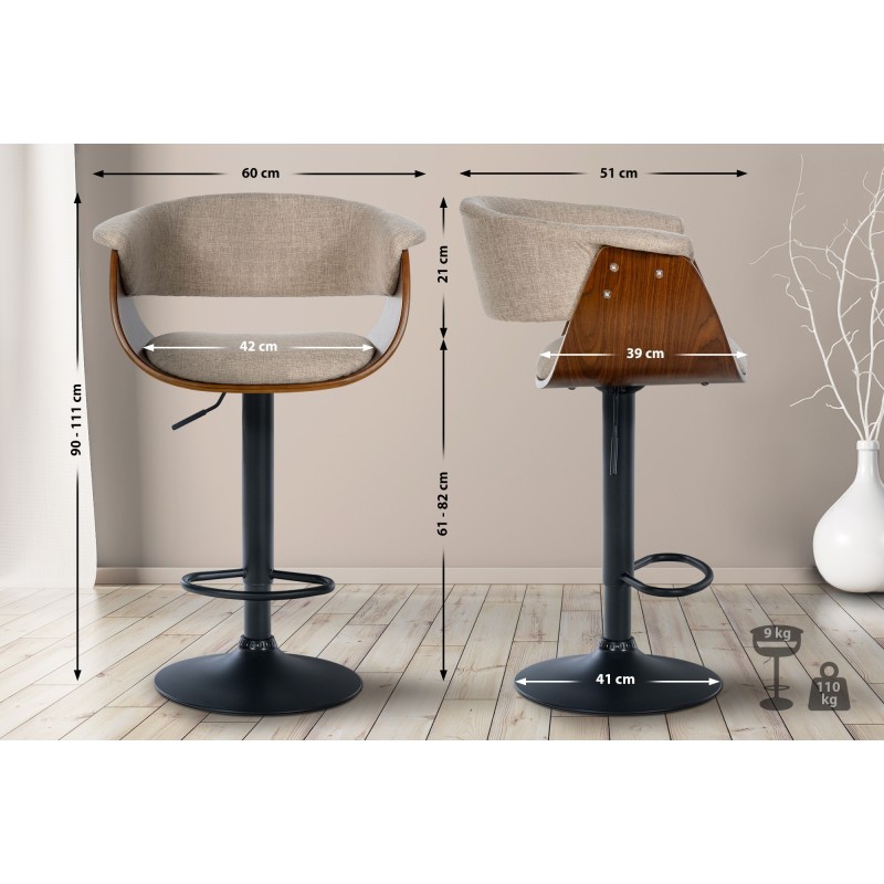 Tabouret de bar Cortlandt