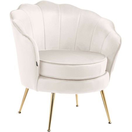 Fauteuil Tuileries — Velours · Crème