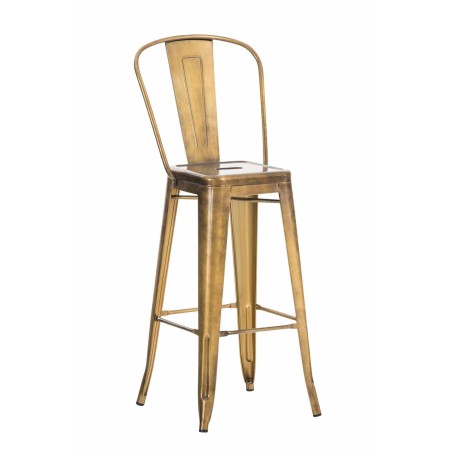 Tabouret de bar Shadwell — Métal · Doré
