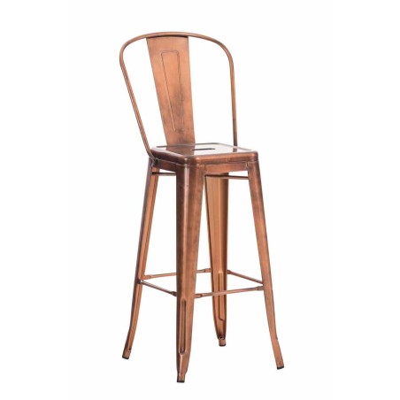 Tabouret de bar Shadwell — Métal · Cuivre