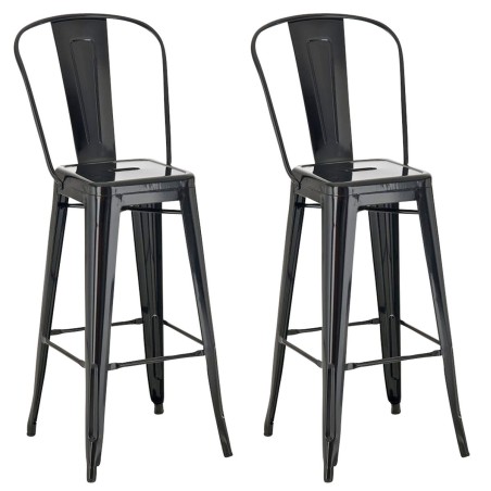 Tabouret de bar Shadwell — Métal · Noir