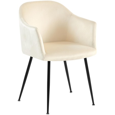 Chaise Grosvenor — Velours · Crème