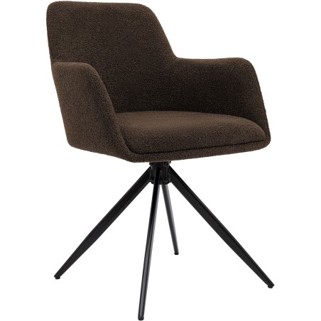 Chaise Jermyn — Tissu · Marron