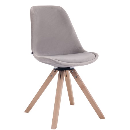 Chaise Hanover — Velours · Gris