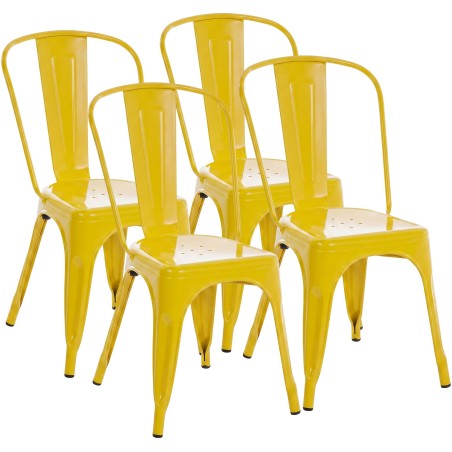 Chaise Southwark — Métal · Jaune