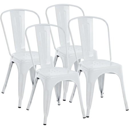 Chaise Southwark — Métal · Blanc