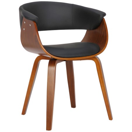 Chaise Albemarle — Similicuir · Noir