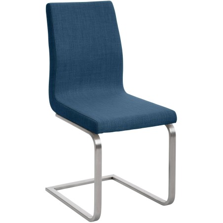 Chaise Bruton — Tissu · Bleu