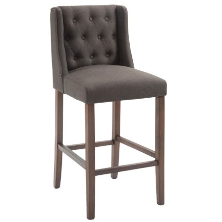Tabouret de bar Spitalfields — Tissu · Gris foncé