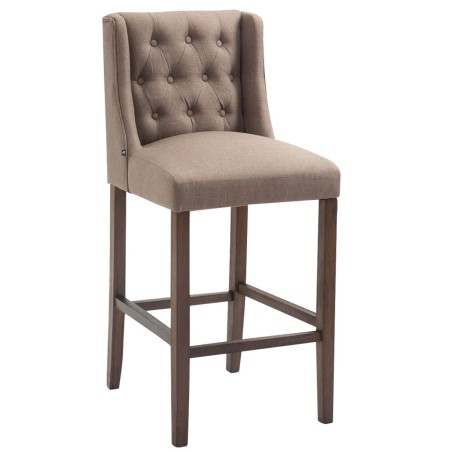 Tabouret de bar Spitalfields — Tissu · Taupe