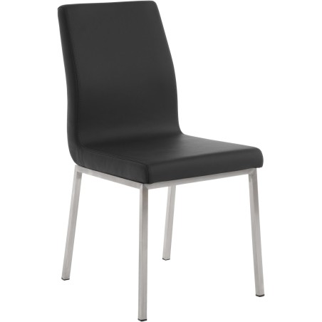 Chaise Conduit — Similicuir · Noir