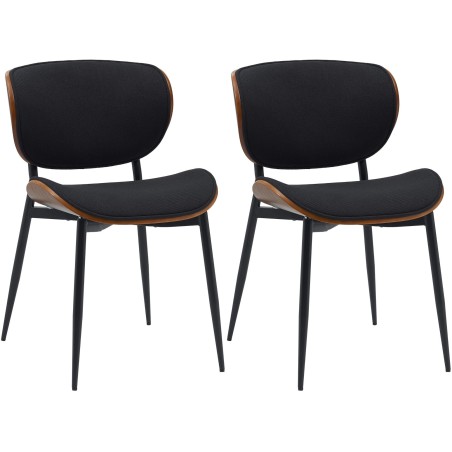 Chaises Sackville — Tissu · Noir