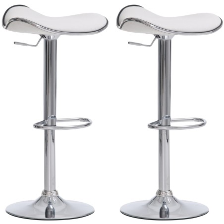Tabouret de bar Whitechapel — Similicuir · Blanc