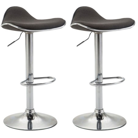 Tabouret de bar Whitechapel — Tissu · Gris foncé