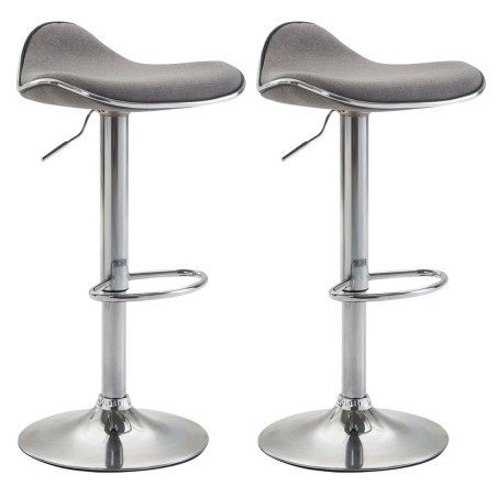 Tabouret de bar Whitechapel — Tissu · Gris clair