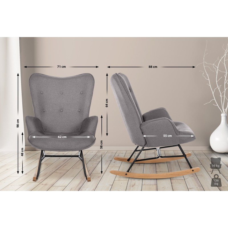 Fauteuil à bascule Vosges