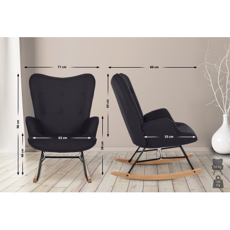 Fauteuil à bascule Vosges