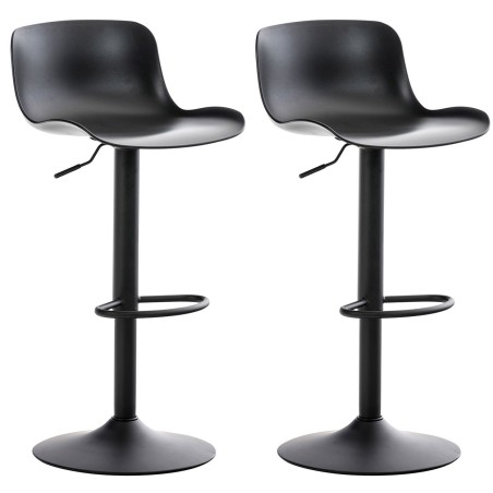 Tabourets de bar Kensal — Plastique · Noir