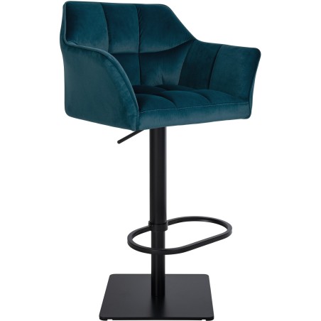 Fauteuil de bar Wooster — Velours · Vert