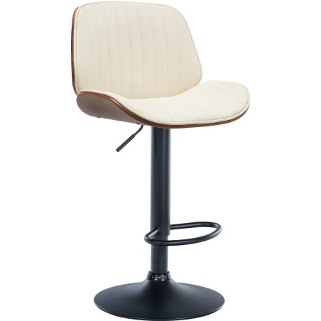 Tabouret de bar Rotherhithe — Similicuir · Crème