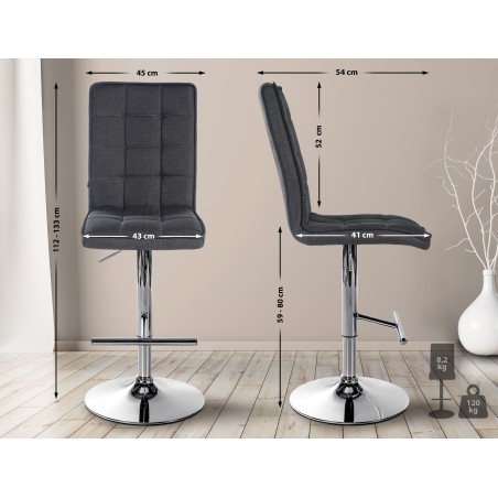 Tabouret de bar Clifford