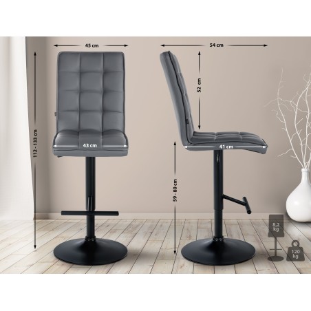 Tabouret de bar Clifford