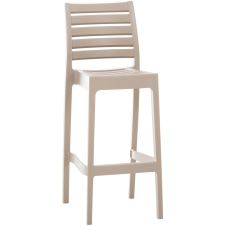 Tabouret de bar Poplar — Plastique · Taupe