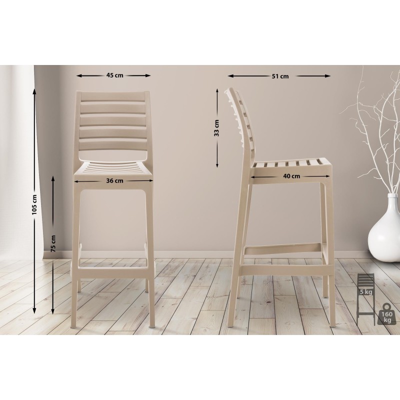 Tabouret de bar Poplar