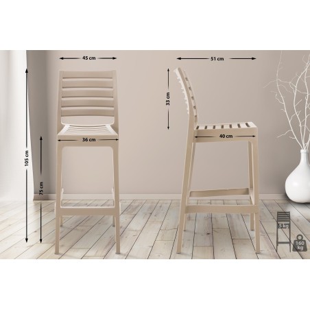 Tabouret de bar Poplar