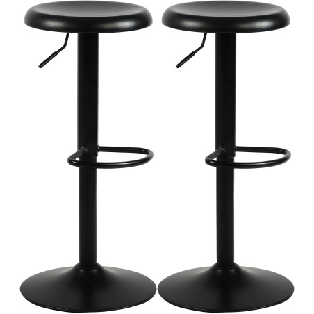 Tabourets de bar Bunhill — Métal · Noir